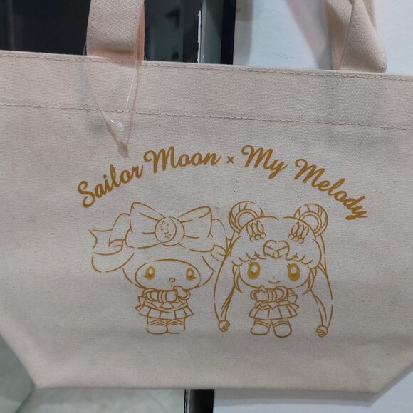 Mini Lunch Tote Bag Sailor Moon X My Melody Small Cute Practical Tote Bags - Picture 2 of 11